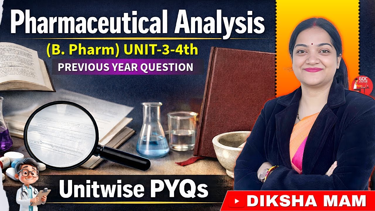 BP 102T PYQs Ph' Analysis | Important Previous Year Questions | unit wise 
