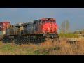 Cn 2521 & 3934 rare watrous sub mp 179.49 #cn #railway #train #railfaning