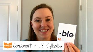 Consonant + LE Syllable Type