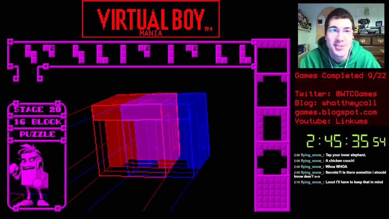 Virtual boy mania 10 3d tetris part 2 of 2 youtube