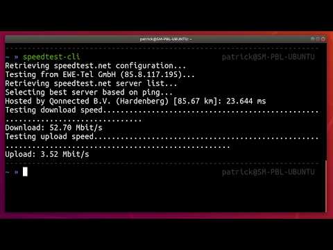 How to test your internet connection speed from the terminal