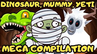 Best Monster Hunts | Mummy, Dinosaurs, Yeti and Dragon Mega Compilation