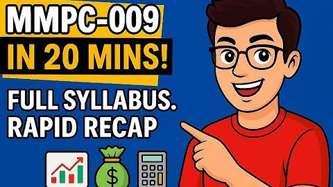 MMPC 009 🔥 Rapid Revision in 20 Mins | IGNOU MBA 2025 Exam Special | HINDI