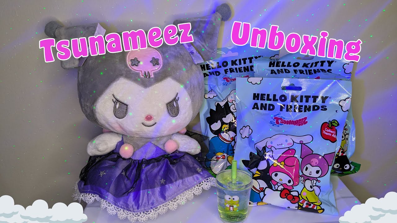 Tsunameez Hello Kitty And Friends Keychains Unboxing ☁️ | Hoping for Kuromi! 💜💀