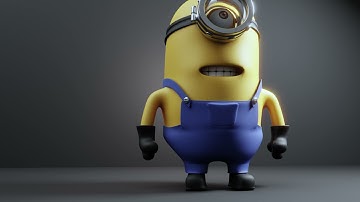 Minion Completely Made In Blender || Comment If you want a detailed Tutorial
