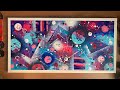 Cool Abstract Painting In Acrylic | Painting Techniques | Satisfying Inspirational Art Demonstration