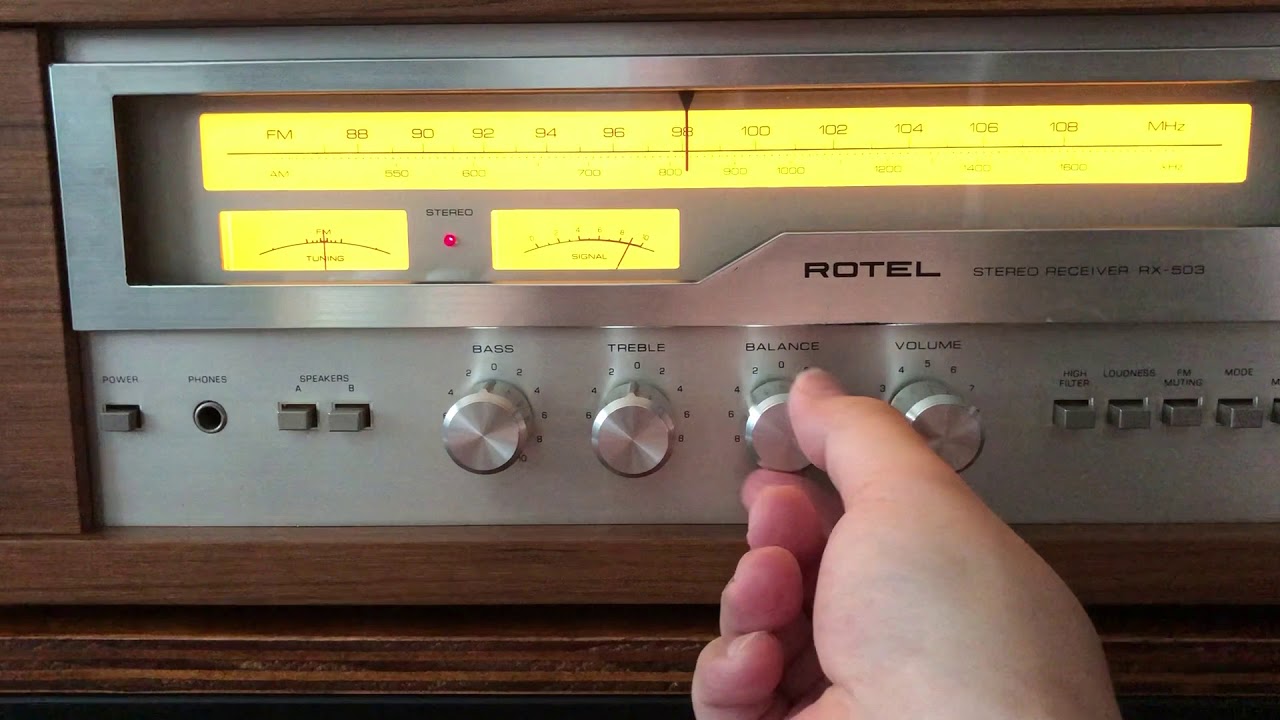 ROTEL RX-503 Receiver - YouTube