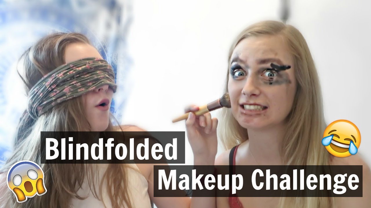 The Blindfolded Makeup Challenge w/ My Sister - YouTube