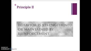 6 Principles of Applied Behavior Analysis- Part 1 of 2