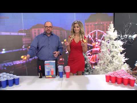 und 5 B/ällen je 450 ml infactory Bierpong: Trinkspiel-Set Bier Pong mit 60 Bechern Partybecher