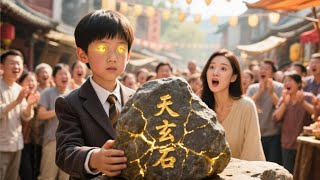 6岁小男孩竟轻松破开100年都没人劈开的天玄石,鉴宝绝技惊艳全场,当上家主霸气护母!
