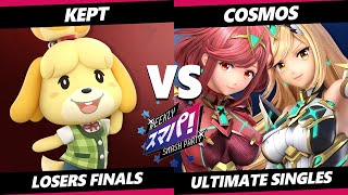 Sumapa 120 Losers Finals - kept (Isabelle) Vs. Cosmos (Pyra Mythra) Smash Ultimate - SSBU