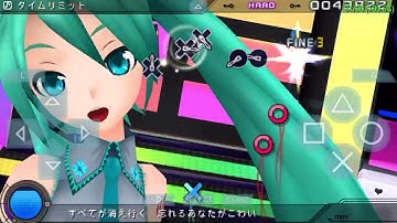 madman plays project diva using touch controls on PPSSPP