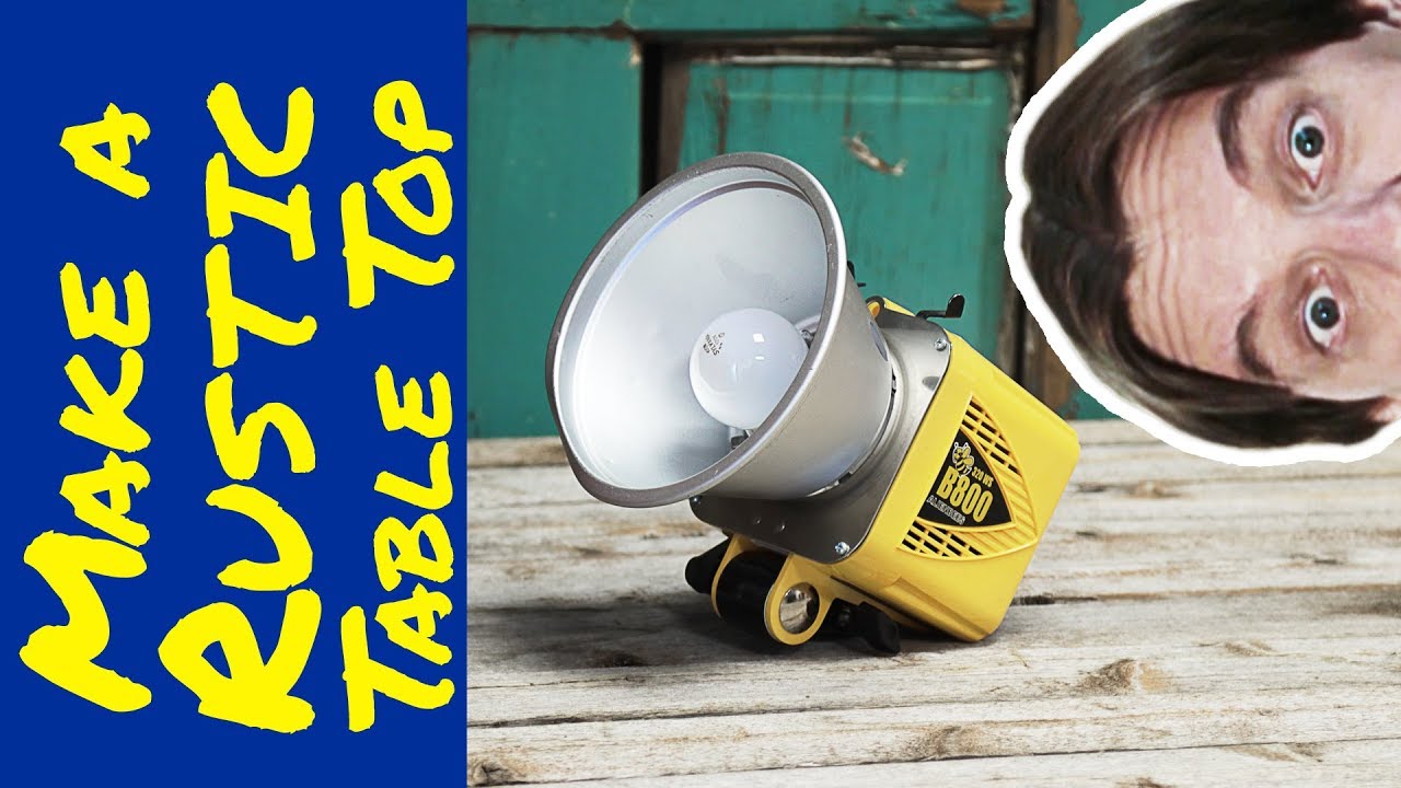 How to make a DIY rustic table top YouTube