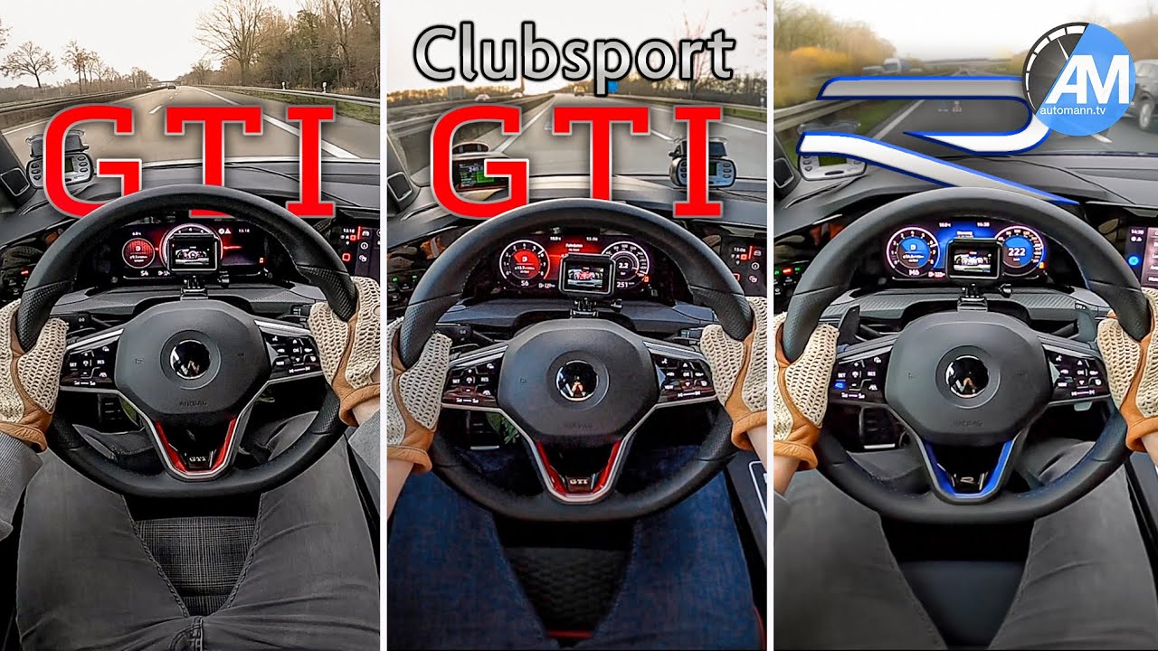 Golf 8 R Vs GTI Clubsport Vs GTI 0 100 100 200 Km h Acceleration golf-8-r-vs-gti-clubsport-vs-gti-0-100-100-200-km-h-acceleration