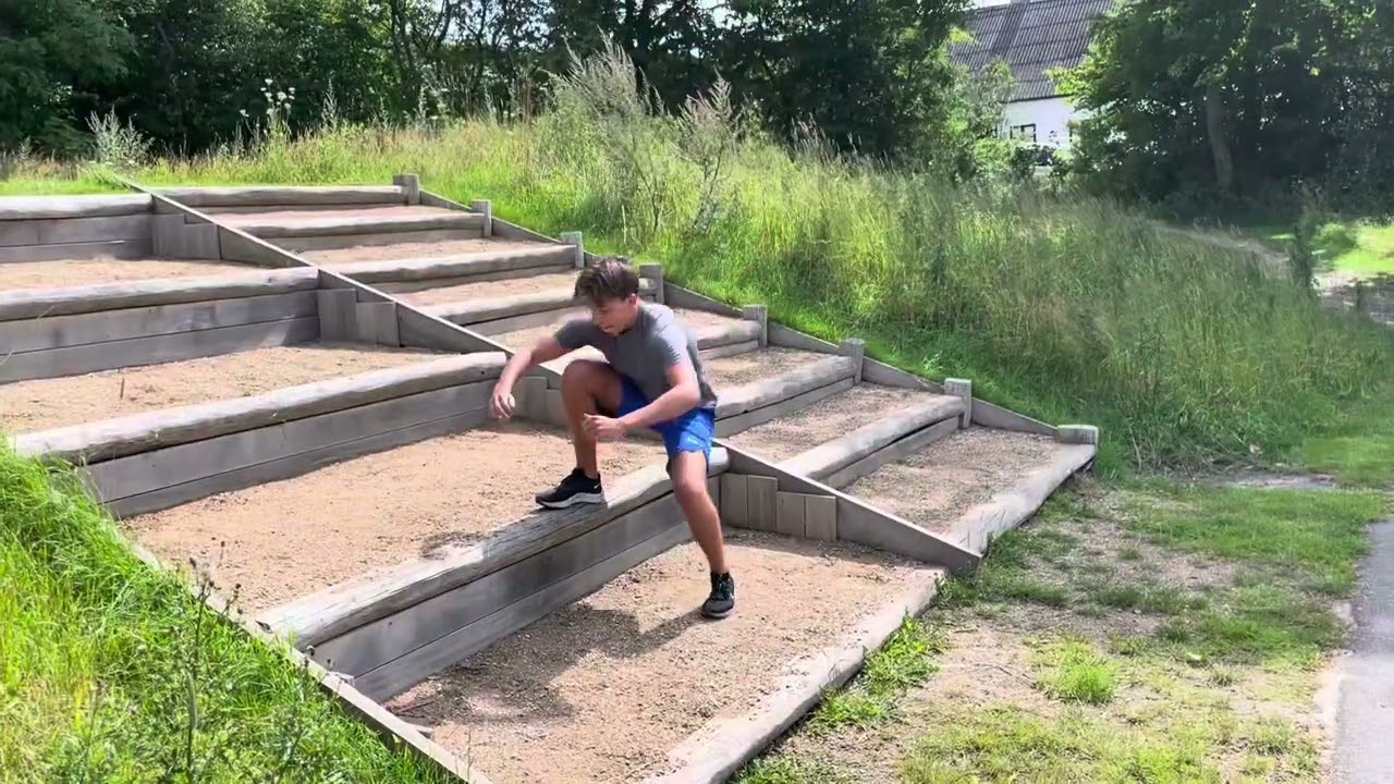 Redskab 1 Dobbelt trappe - Skæv squat