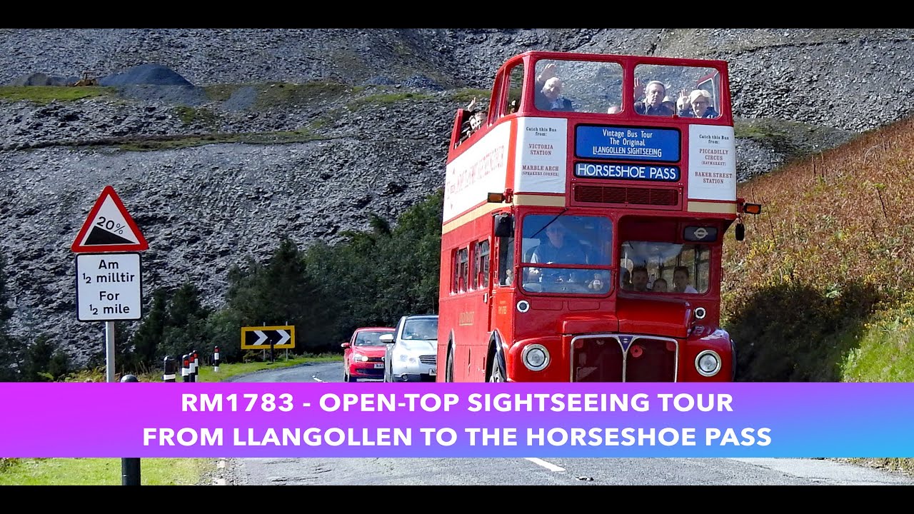 A Sightseeing Tour on an OLD LONDON BUS in North Wales.