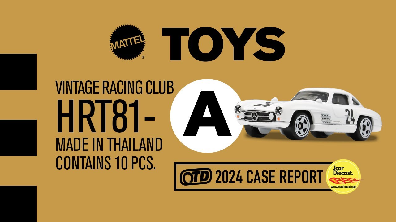 Hot Wheels 2024 VINTAGE RACING CLUB (mix A) unboxing presented by