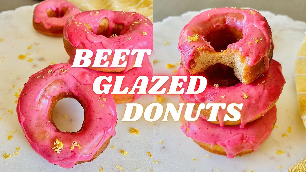 Easy Best Homemade Donuts | Beet Glazed Donuts | โดนัททำเองง่ายๆ | ชมพูพรุ้งพริ้ง 💗