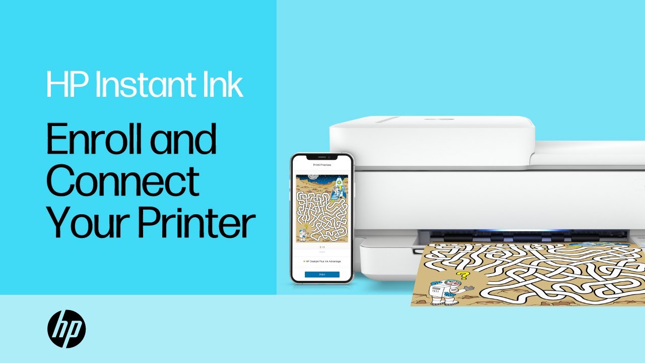How to enroll in HP Instant Ink and connect your printer