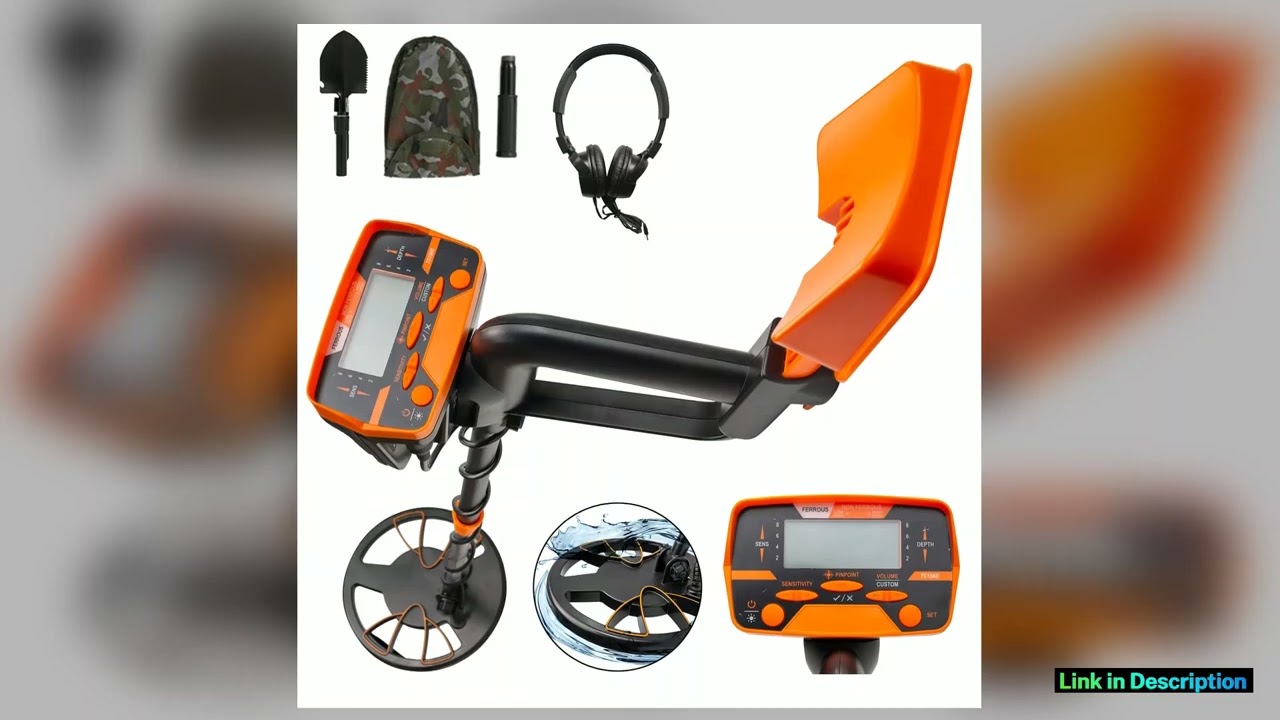 SucceBuy Metal Detector Waterproof Disc Underwater Underground High Accuracy Sensitive LCD Display