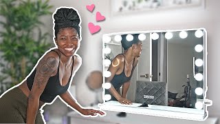 unboxing my new vanity mirror! OMG.. I'M OBSESSED!! | Keke J.