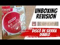 Disco de sierra diablo unboxing y revision