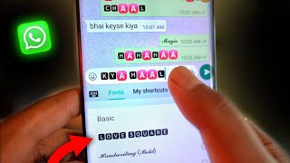 How to write stylish text chat on whatsapp | new change font style |change whatsapp font style 2021 screenshot 2