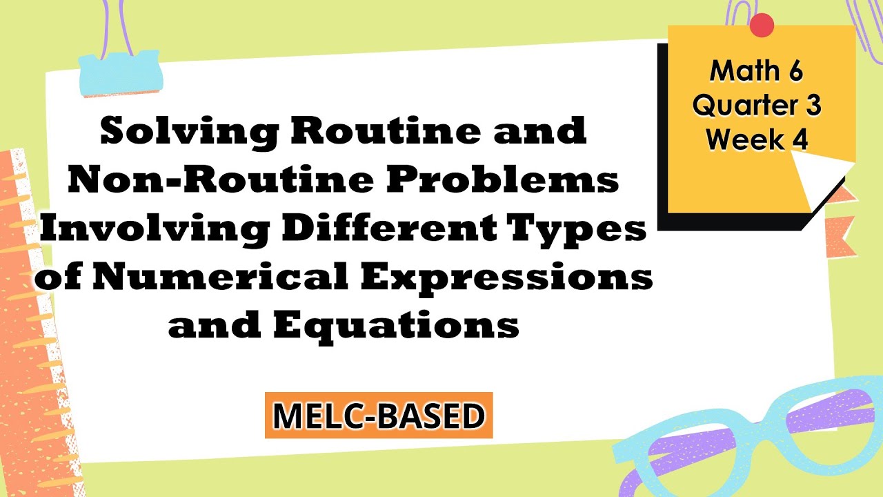 example of routine and non routine problem solving