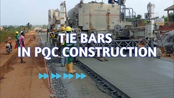 Tie bars technical specification | Longitudinal joints  in pqc Pavement