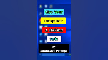 Give your computer a haking style #shorts #cmd #techtips #hecker