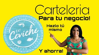 Mira como hacer un Cartel para tu negocio y Ganar Dinero/ahorrar$$