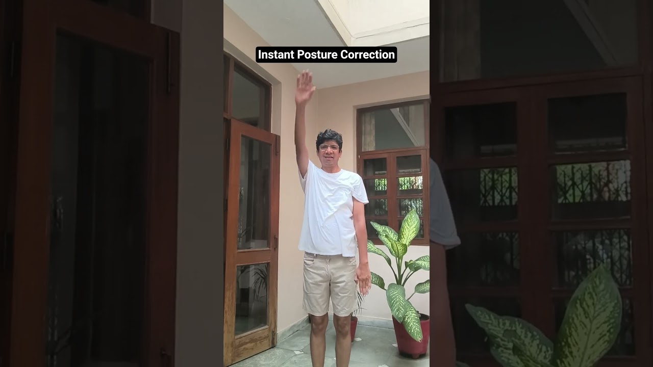 Instant Posture Correction #posture #posturecorrection #goodposture #yoga #mobility #flexibility