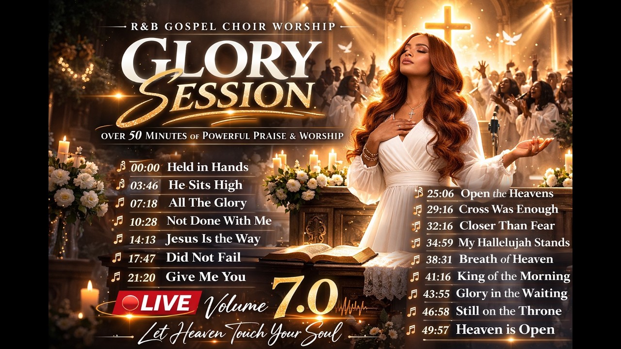 R&B Gospel Choir Worship 2026 | Held in Hands, He Sits High, All The Glory + 13 More