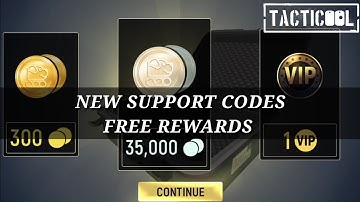 Tacticool: NEW SUPPORT CODES - FREE REWARDS ! Check It Out ! 2024