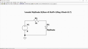LT Spice Tutorial - EP 5 - Define Ideal Diode Model