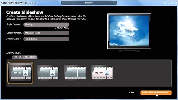 Powerful New Feature of Corel® PaintShop Photo® Pro X3—Creative Projects-Slideshows