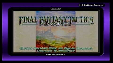 Nintendo Game Boy Advance Final Fantasy Tactics Advance Intro - Opening