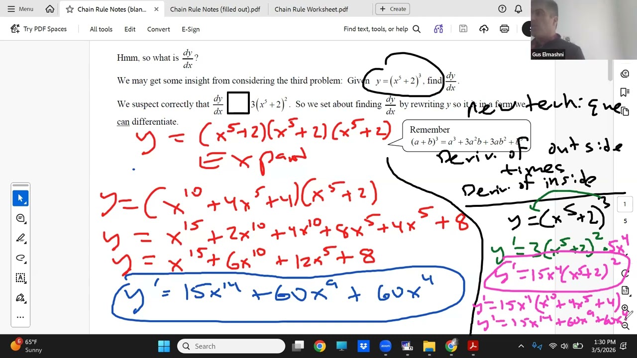 Precalculus BC Honors Unit 3   Lesson 1 Spring 2026