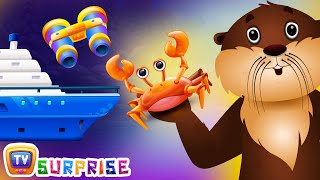 Surprise Eggs Nursery Rhymes Toys | Sea Otter Rhyme | Learn Colours, & Sea Animals | ChuChuTV