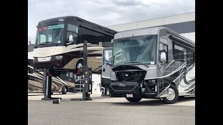 Underneath a Freightliner Custom Chassis