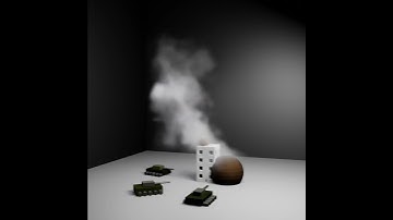 Fluid Physic : Smoke #blender #3dart #DigitalArt #NPRU