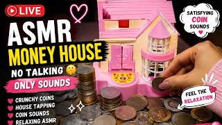 🔴 LIVE ASMR Money House 💰🏠 | Coin Crunchy Sounds | Everyone Balloon🔴 LIVE Coin ASMR 💖 Relaxing Money
