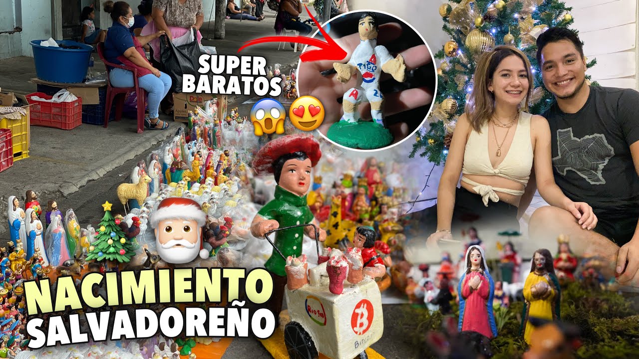 Así son los NACIMIENTOS NAVIDEÑOS en El Salvador 🇸🇻🎄 ¡Compramos de todo! 🎅🏻😍