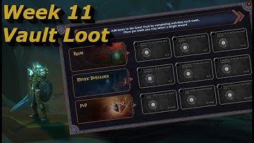 Shadowlands Week 11 Great Vault Loot