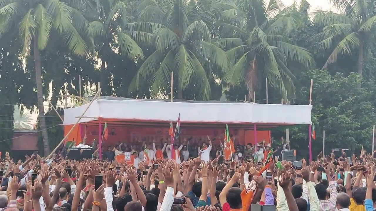 Mansurchak N. N Sinha+2 High School Mein Aaye Ravi Kishan BJP ki taraf se