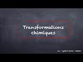 Physique chimie seconde  les transformations chimiques