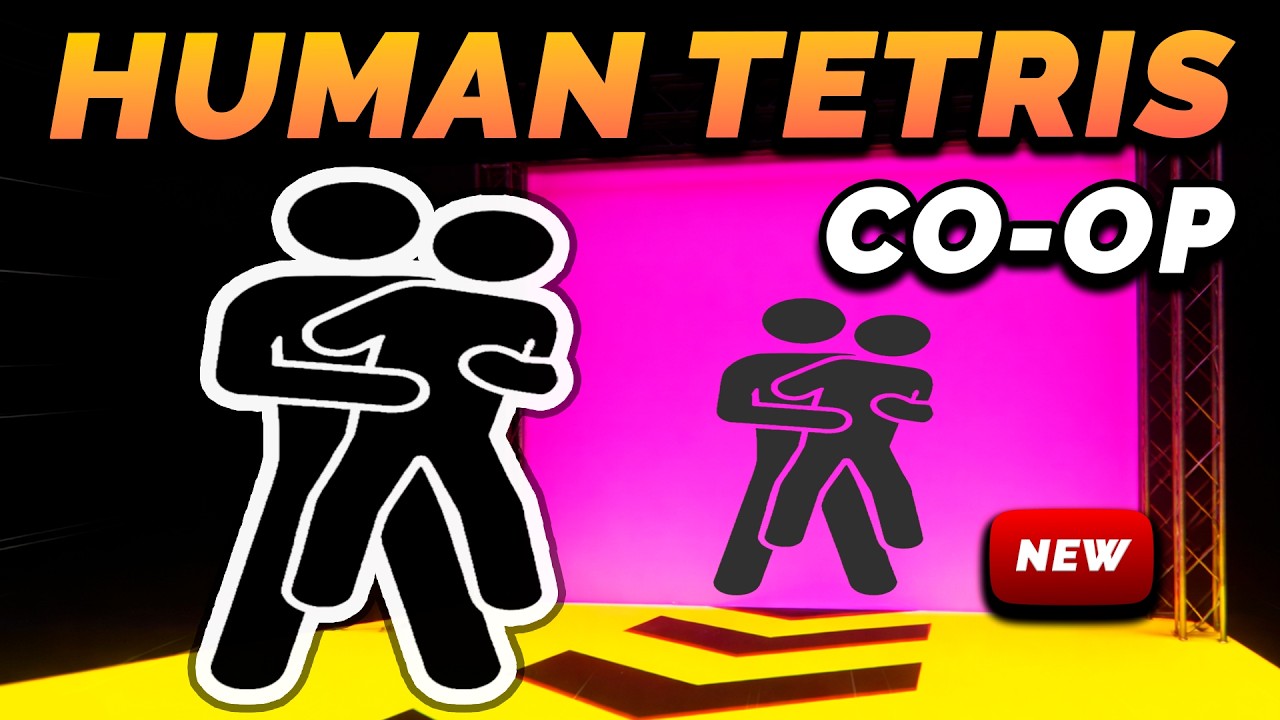 HUMAN TETRIS | Co-op👯‍♂️| –500 kcal🔥 | Immersive Interactive Warm Up #humantetris