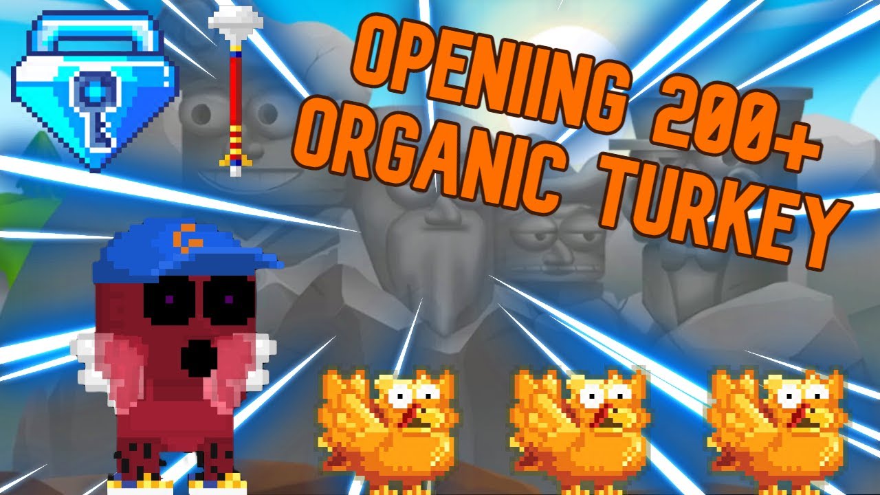GROWTOPIA THANKSGIVING OPENING 200 ORGANIC TURKEYS growtopia YouTube