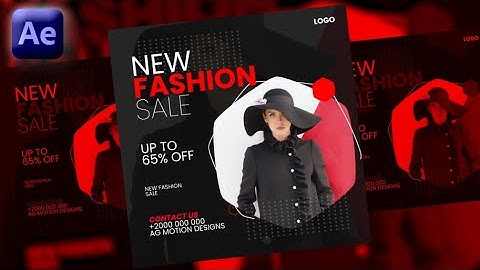 Social Media Poster Animation in Adobe After Effects - After Effects Tutorial - No Plugins.